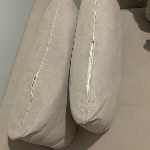 Sato three-seater sofa like new, stone color, pet friendly fabric