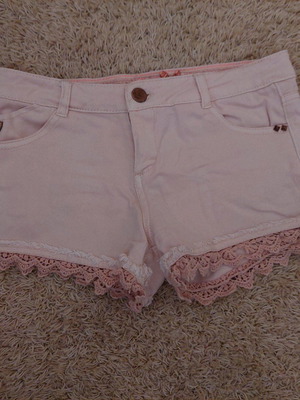 Σορτς Bershka μεταχειρισμένο, ροζ, μέγεθος S 36 8, 98% cotton