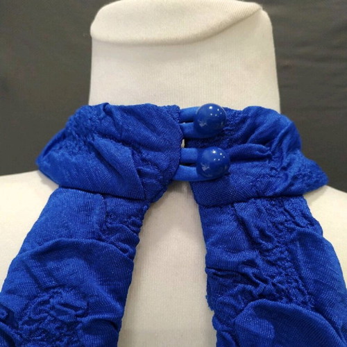 Fitted blue dress size L-XL like new