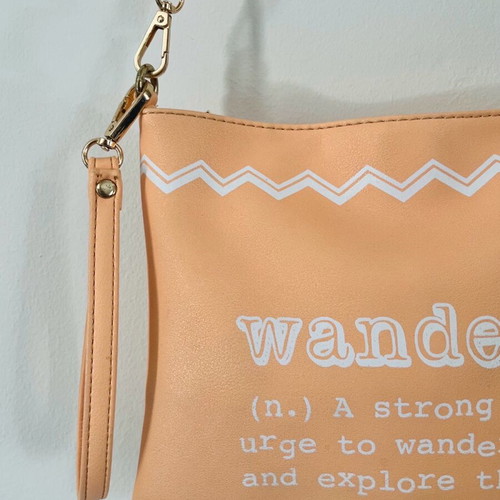 Zuiki apricot crossbody bag like new
