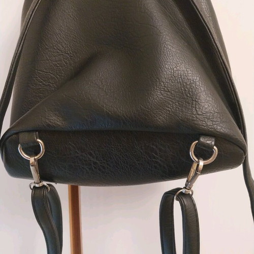 Achilleas Accessories leather backpack like new, black