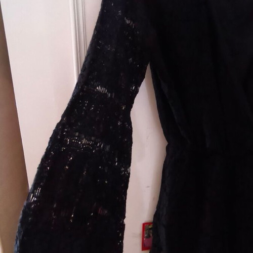 Lace jumpsuit black, like new, one size