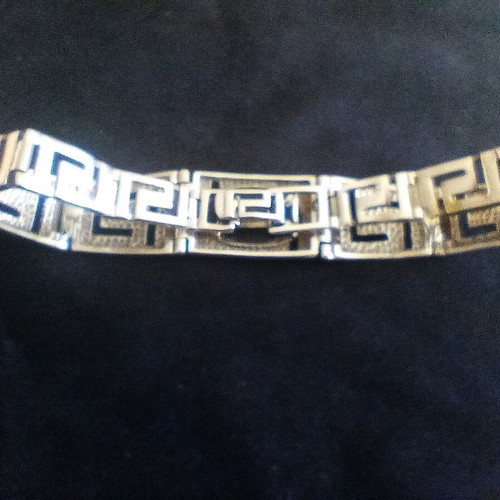 Silver bracelet 925 with tourmaline stone, like new, 28 g