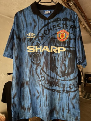 Man U φανέλα εκτός έδρας 1992-1993, αυθεντική, αχρησιμοποίητη