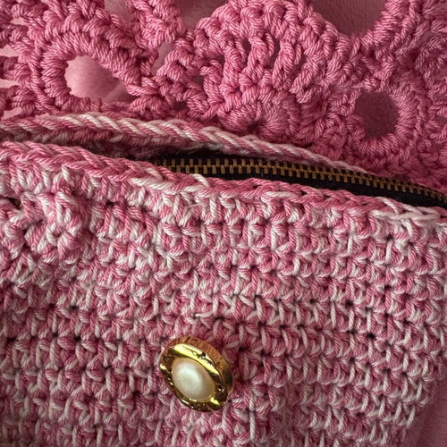 Pink handmade wallet bag new