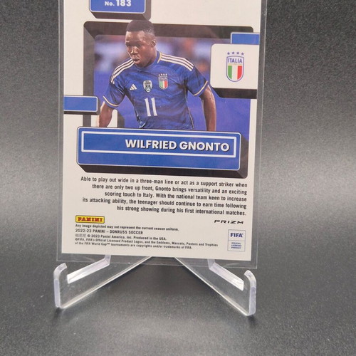 2022 Panini Donruss Rated Optic Holo Prizm Wilfried Gnonto Rookie Card used