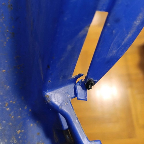 Yamaha WR 250F plastic parts used, blue/white, complete set