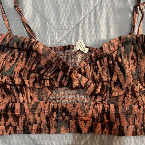 Crop top Pull & Bear with animal print size L like new