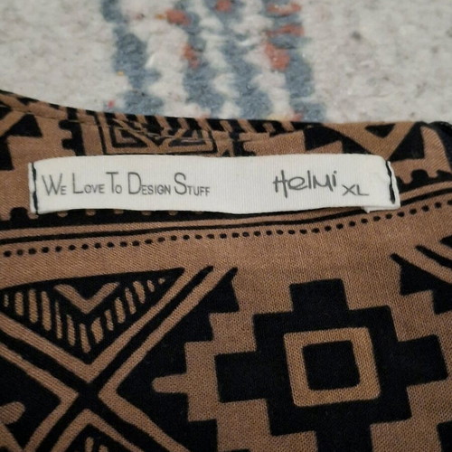 Helmi Sleeveless Dress XL with Ethnic Geometric Print like new