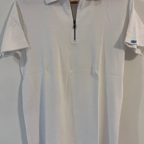 New Man white shirt with zipper, like new, size L