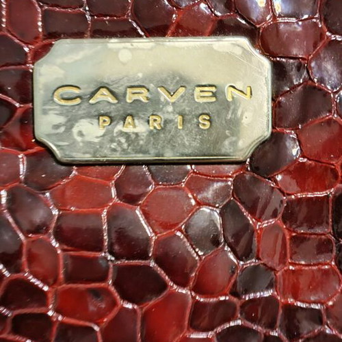 Carven Paris vintage bag used with 3 compartments