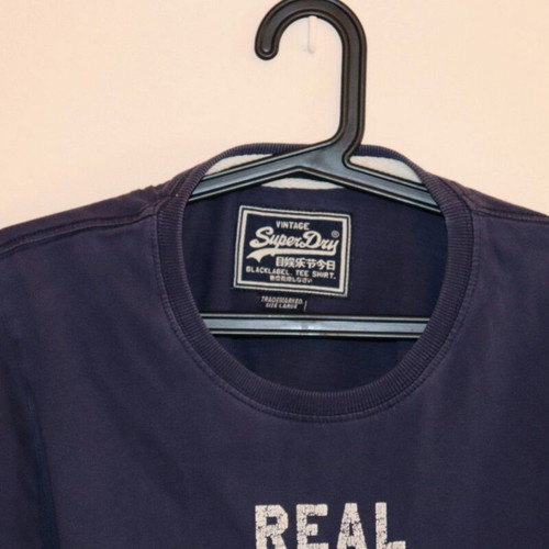 Superdry Vintage Logo T-Shirt, blue, size L