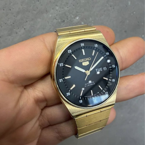 Seiko 5 Automatic Vintage 6319-6090 watch used, 1984, 37mm