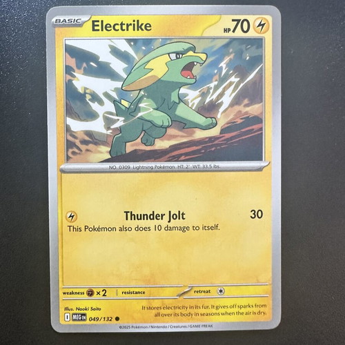 Electrike Mega Evolution Pokemon card 049/132