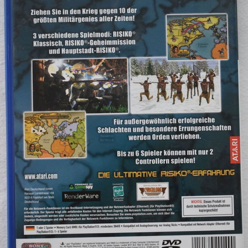 Risiko Playstation 2 game as good as new, strategy