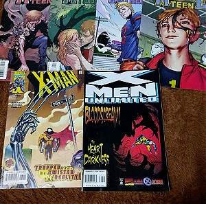 X-MEN ,X-MAN, MACHINE TEEN , MARVEL COMICS Αμερικάνικα τεύχη πακέτο