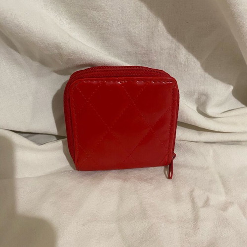 Wallet red new with two compartments
