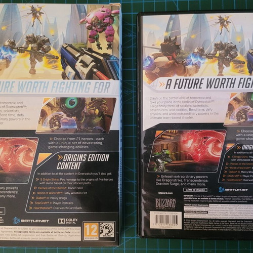 Overwatch Origins Edition PC used, no CD key