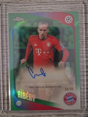 Franck Ribéry Auto Card Limited Edition 34/99