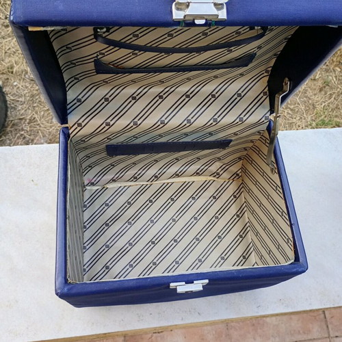 Jewelry box used, large, blue