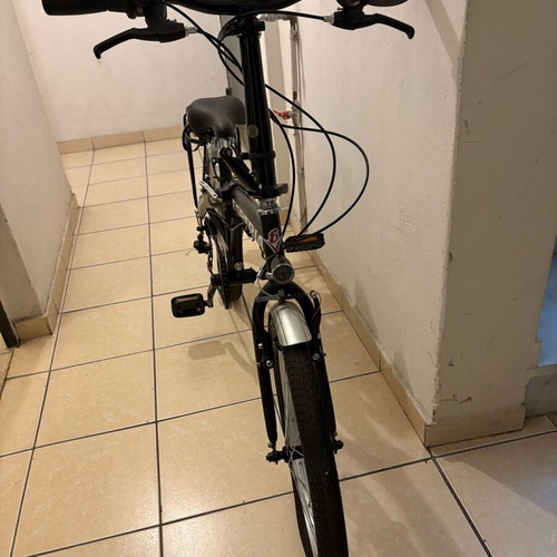 Esperia city folding bike like new, black, 6-speed