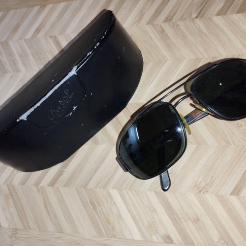 Persol men's sunglasses used, black and brown