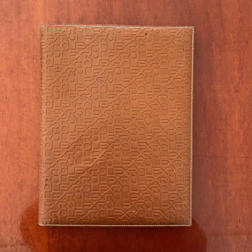 Vintage Rolex Leather Portfolio travel notes with Rolex pen like new