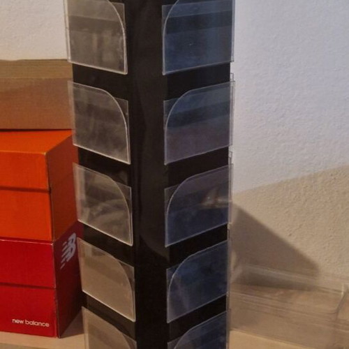 Rotating Display Stand made of Plexiglass and Wood like new