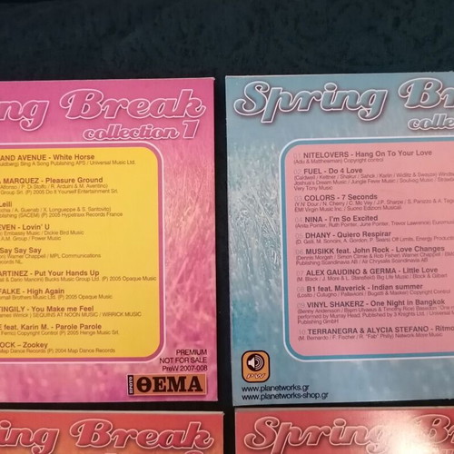 Spring Break collection 4 CD like new, 40 hits from 2007