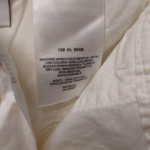 Columbia women's white bermuda shorts used, size S-M 36-38 with six pockets