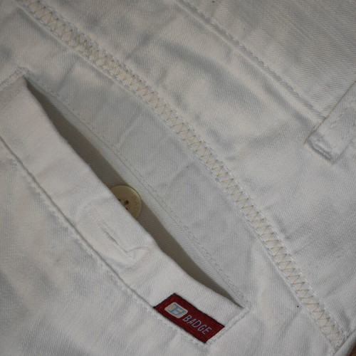 Badge White Men's Pants like new, size M