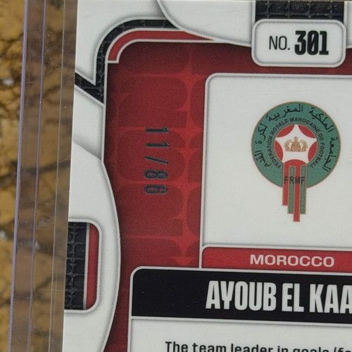 2026 Panini Prizm FIFA World Cup Soccer Ayoub El Kaabi RC Maple Leaf Prizm