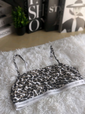 Calvin Klein Σετ 2 Καινούργια Μπουστάκια Μέγεθος S Μαύρο και Άσπρο