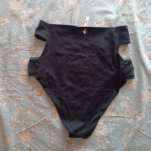 SugarFree black high-waisted bikini like new, size S-M