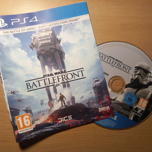 Star Wars Battlefront PS4 game used with insert artwork