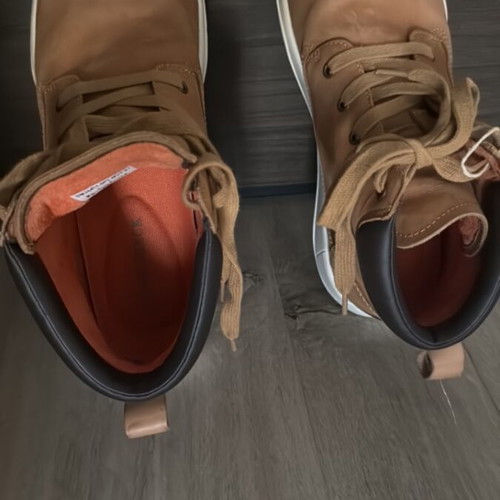 Lumberjack men's leather boots like new, size 41, beige orange