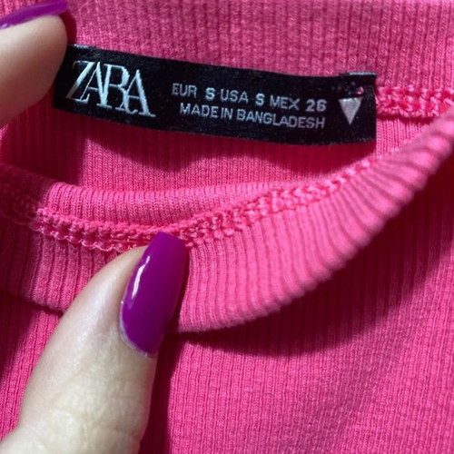Zara dress pink size small new