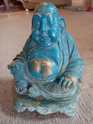 Buddha statue used, stone material, 1980s