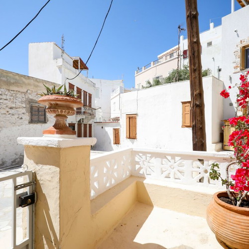 Neoclassical house in Ermoupoli Syros with view and verandas