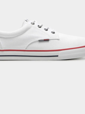 Tommy Jeans Low Cut Textile Trainers new, white, size 41