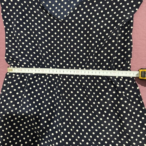 Zara polka dot romper like new, medium size, white and blue