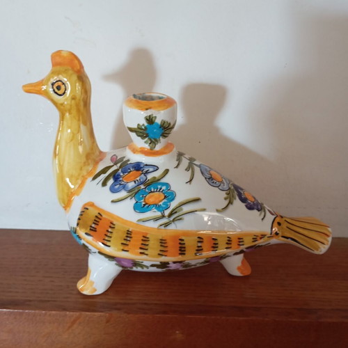 Old Skyrian handmade candlestick by Kalliopi M Nikolaou, like new