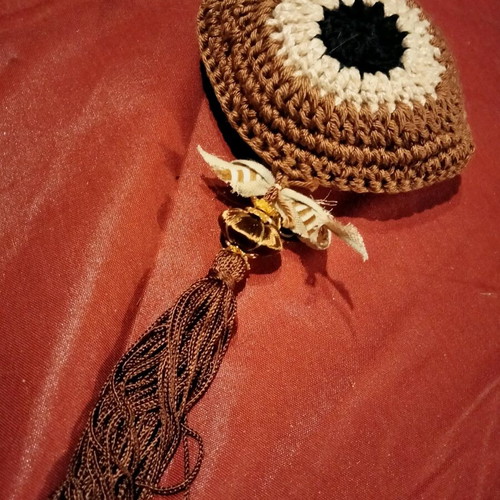 Macrame charm new, beautiful decorative eye