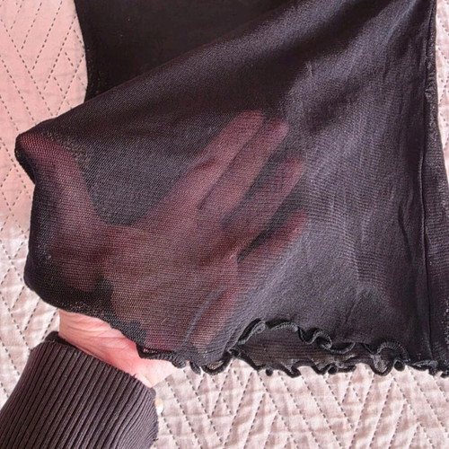 See-through top like new, black, size XS
