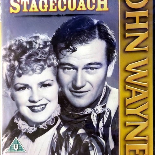 Stagecoach DVD used, action movie with John Wayne, English subtitles