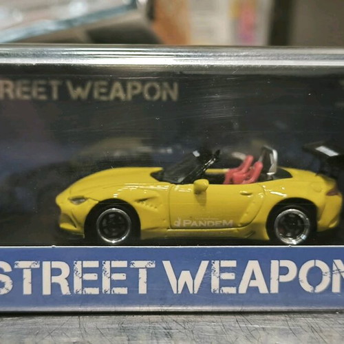 SW 1:64 JDM Yellow Miata MX5 Convertible Pandem Sport Model diecast car new