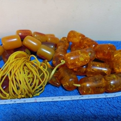 Worry beads used, large size set of 2, table decoration