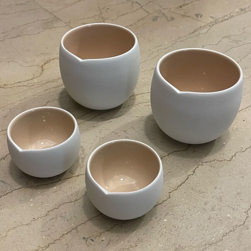 Nespresso cups like new, 2 espresso and 2 cappuccino, porcelain