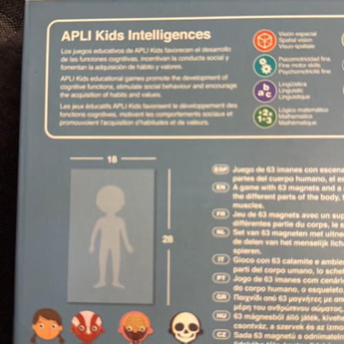 Apli Kids Magnetic Human Body Educational Game new