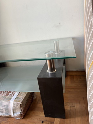 Glass coffee table 110x61 cm